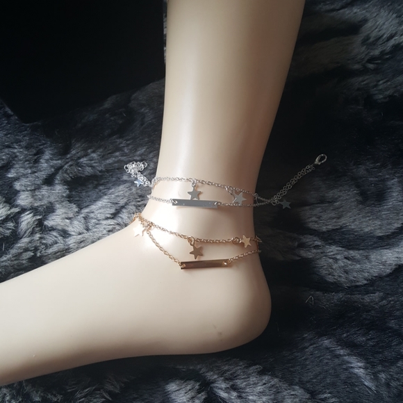 Stars & bar anklet. NWOT - Picture 3 of 7